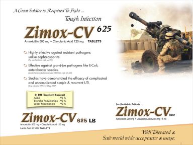 Zimox-CV 625 LB - (Zodley Pharmaceuticals Pvt. Ltd.)