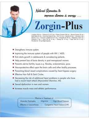 Zorgin Plus - (Zodley Pharmaceuticals Pvt. Ltd.)