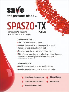 SPASZO TX - (Zodley Pharmaceuticals Pvt. Ltd.)